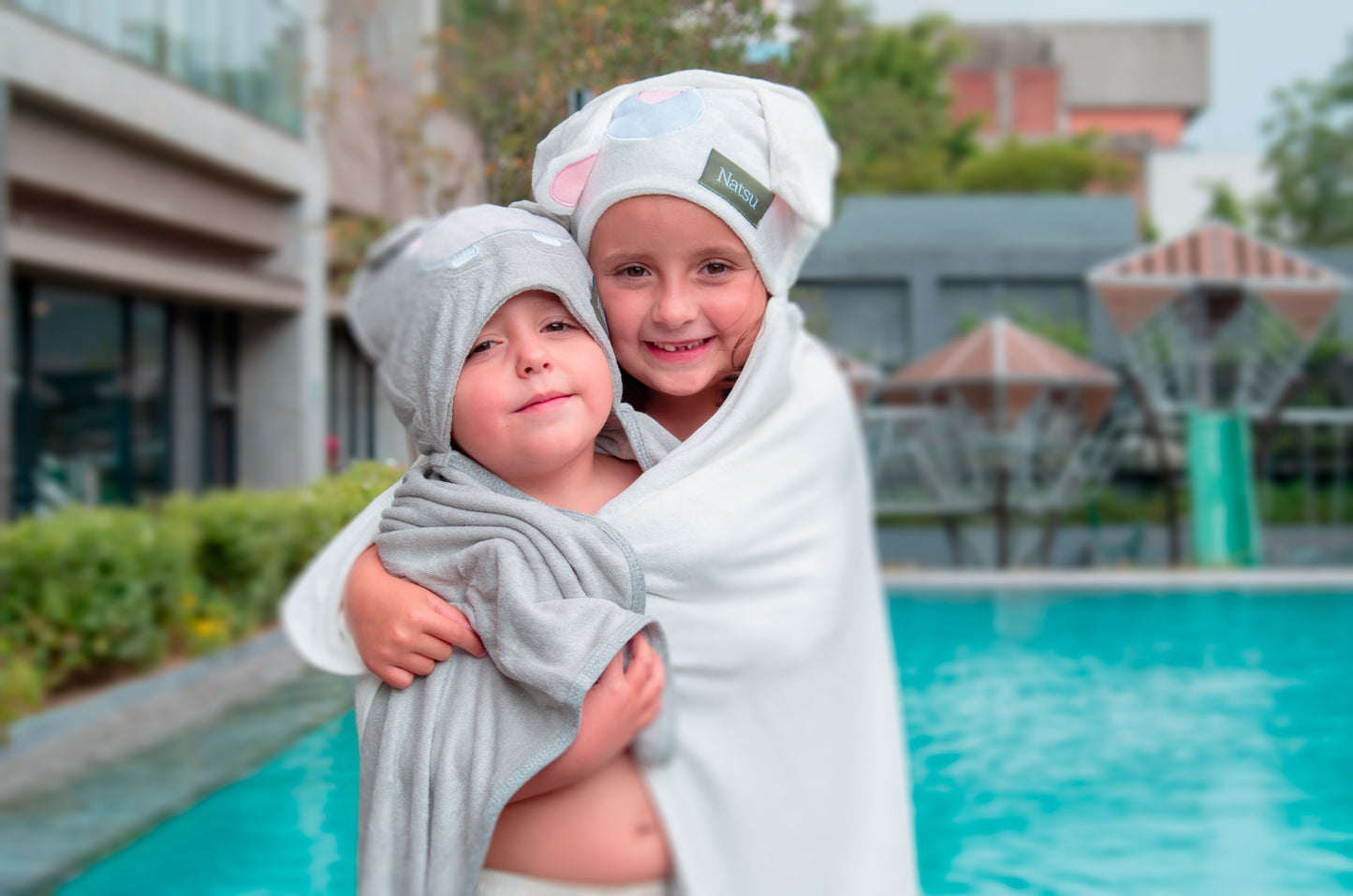 Divertida toalla capucha para niñ@s 100% bambú