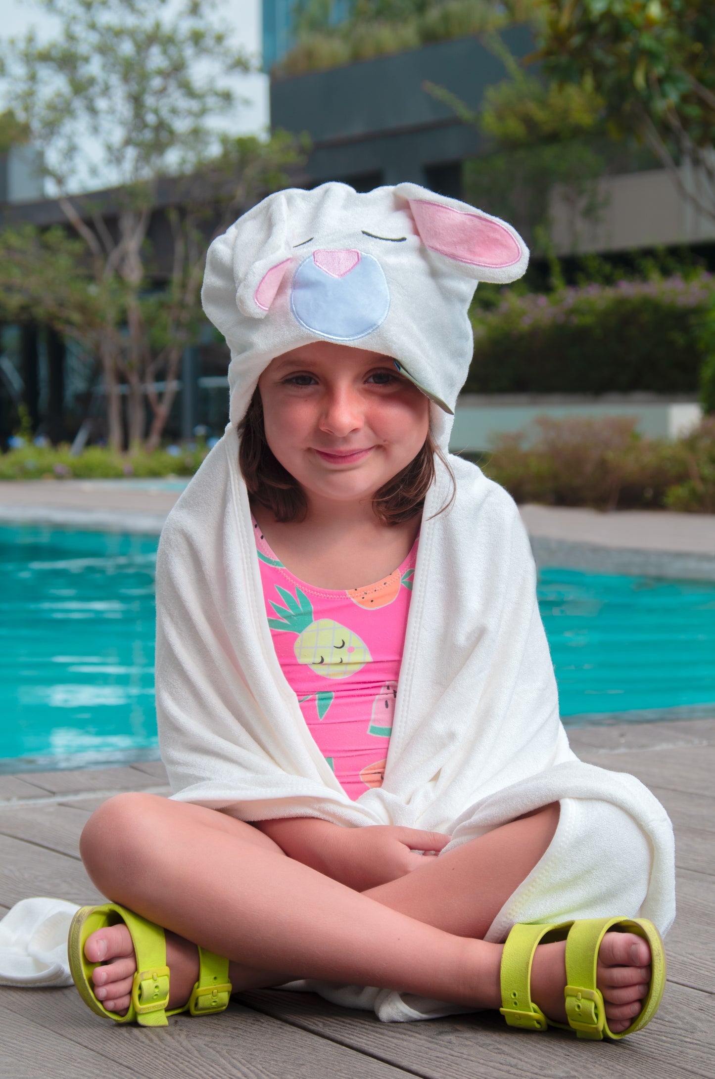 Divertida toalla capucha para niñ@s 100% bambú