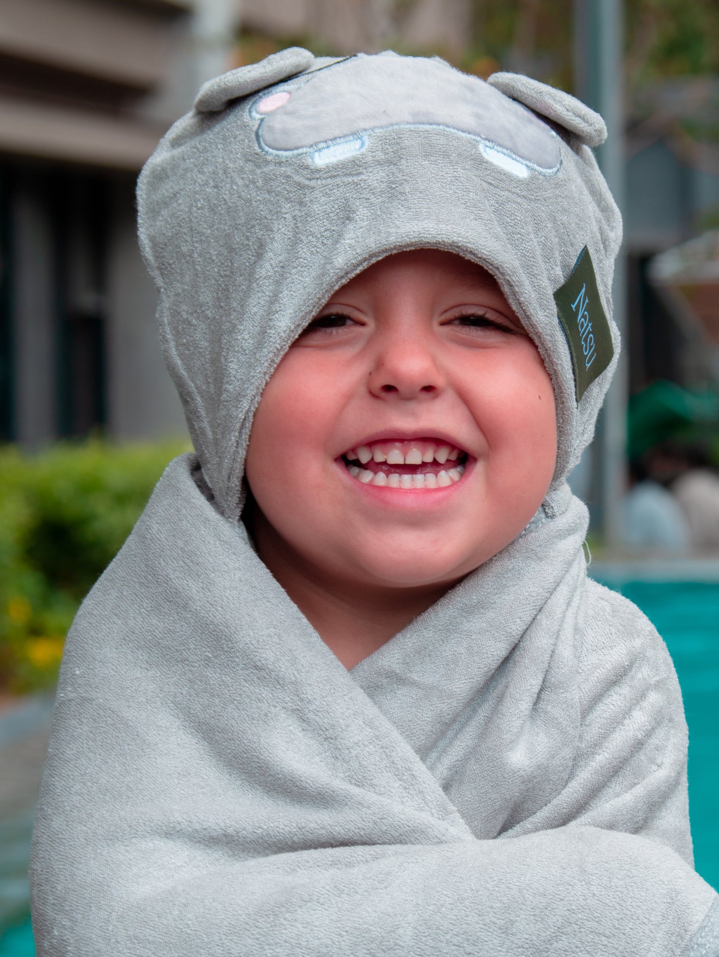 Divertida toalla capucha para niñ@s 100% bambú