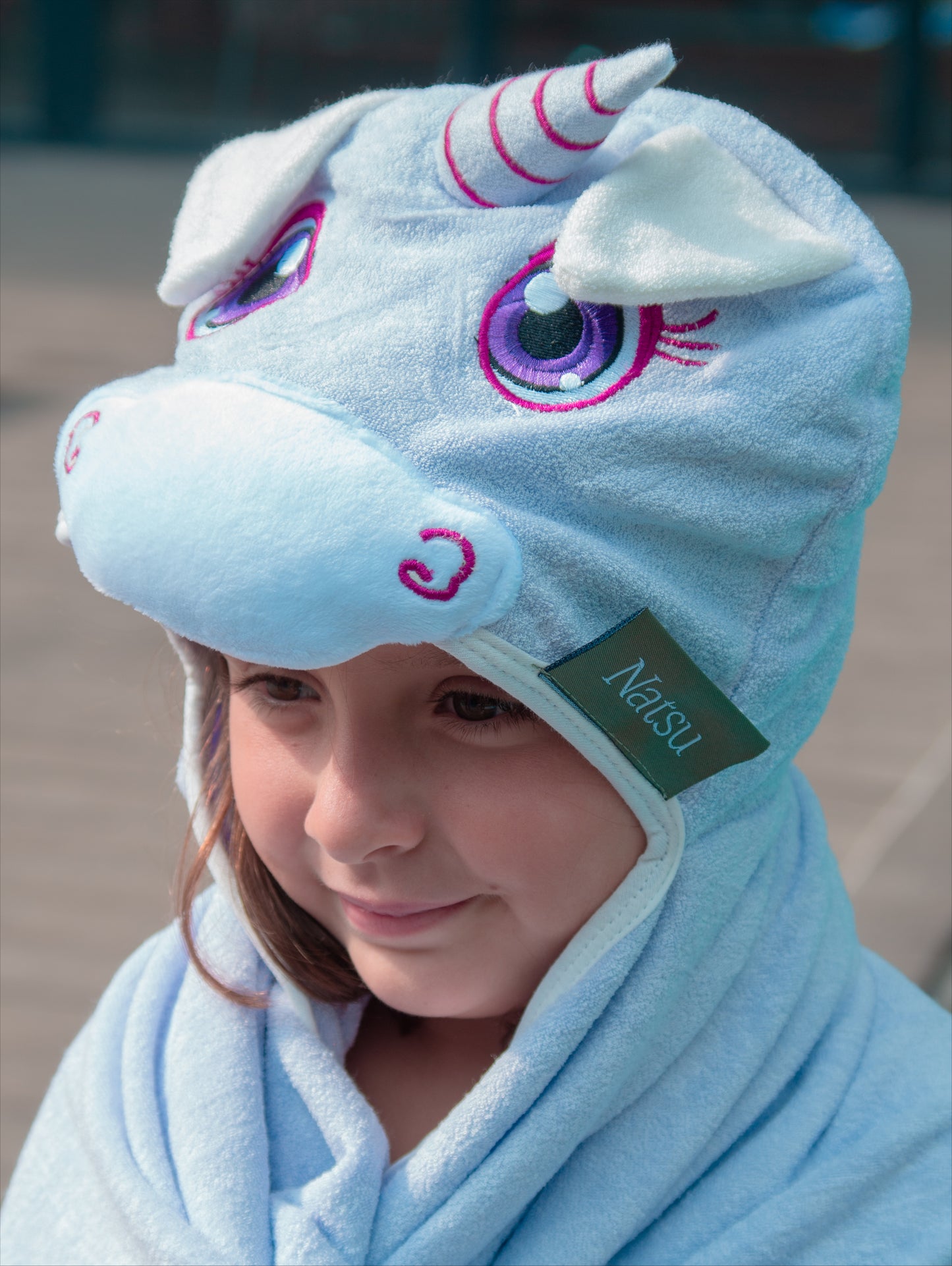Divertida toalla capucha para niñ@s 100% bambú
