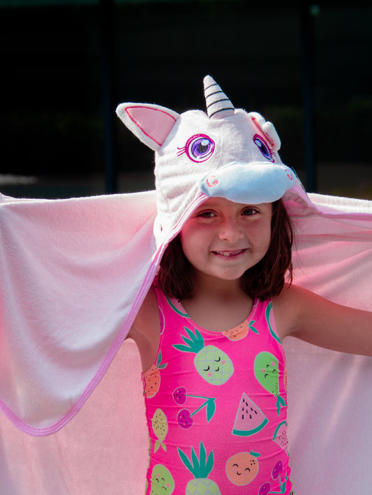 Divertida toalla capucha para niñ@s 100% bambú