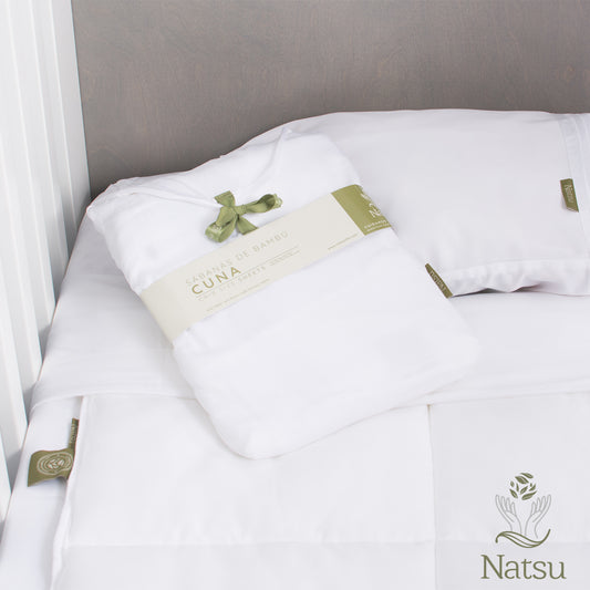 Set para Colecho Dulces Sueños - Sabana + Sobre colchón térmico 100% bambú